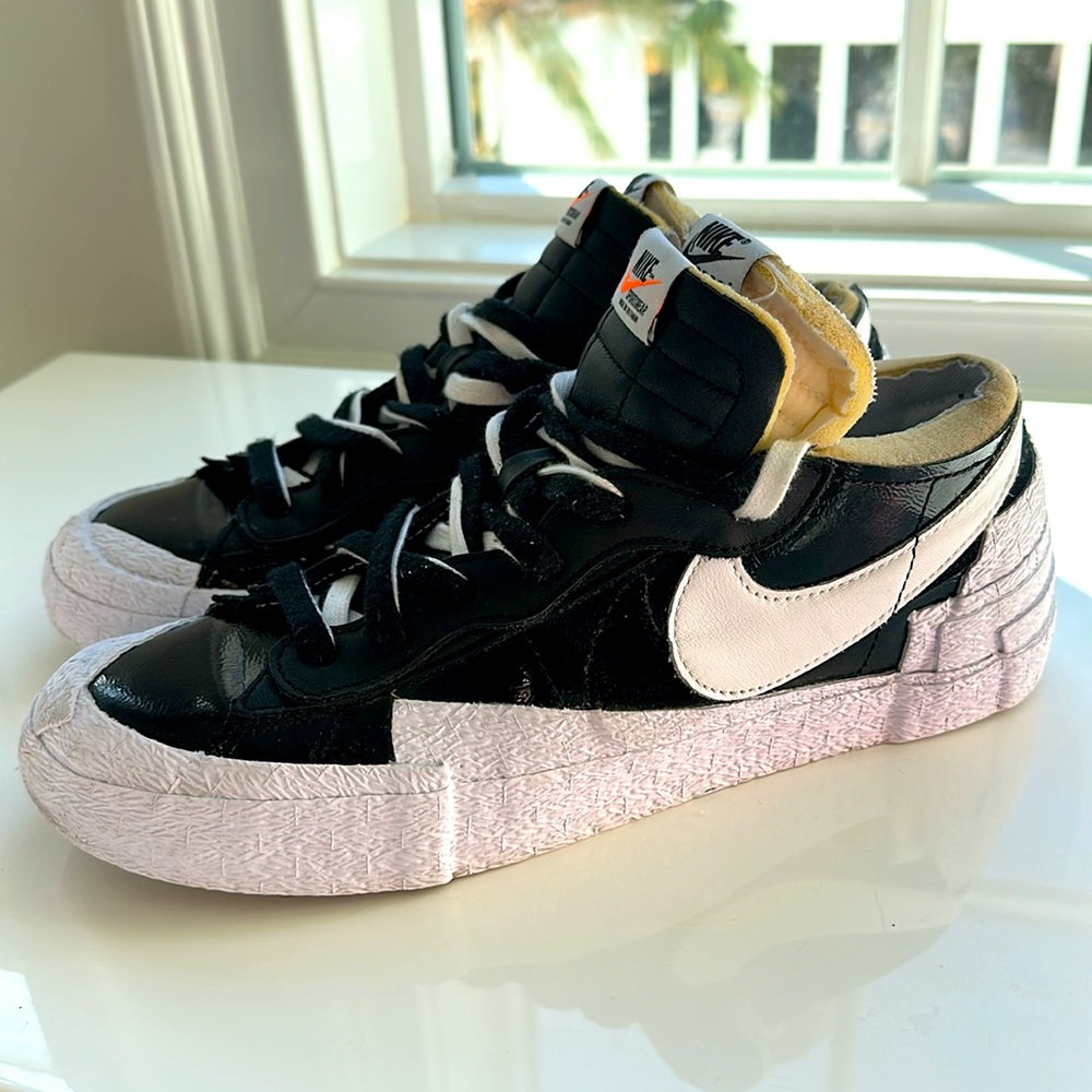 Nike Men’s sacai x Blazer Low ‘Black Patent’ Sneakers